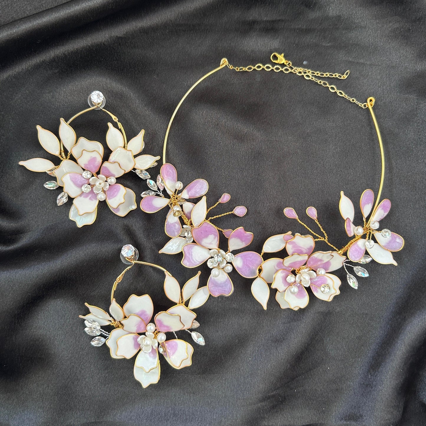 Lucille Necklace & earrings