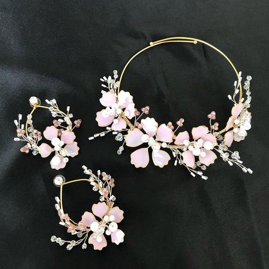 Iris Necklace & earrings