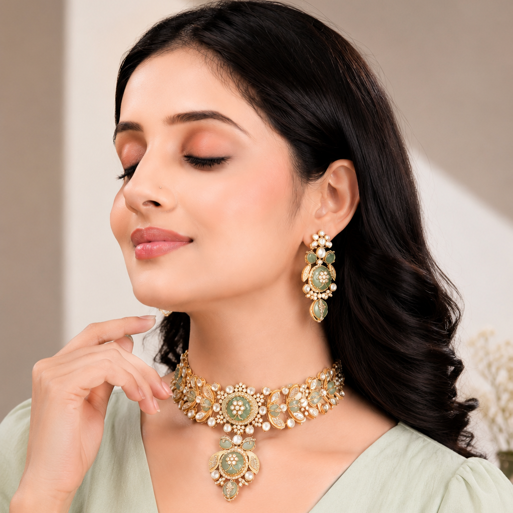 Zareen Necklace & earrings