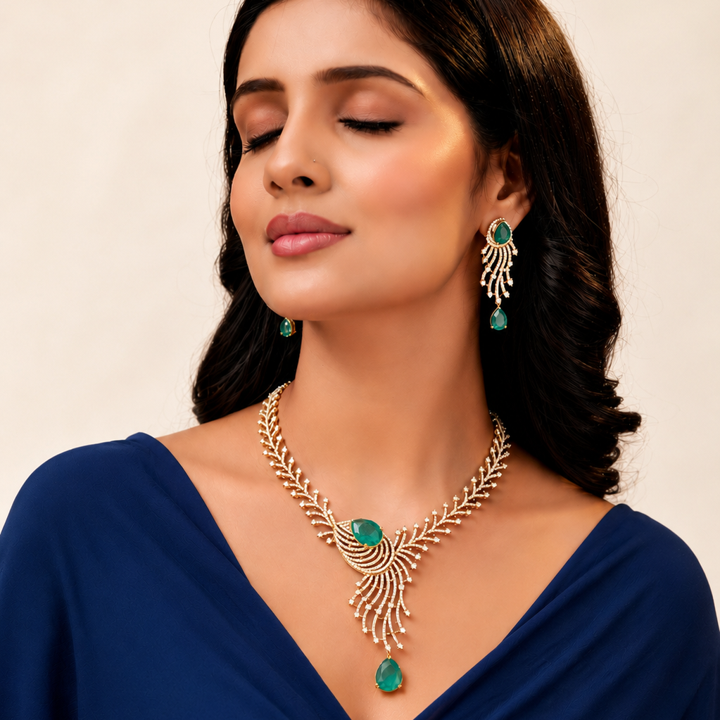 Neelmayi Necklace & earring