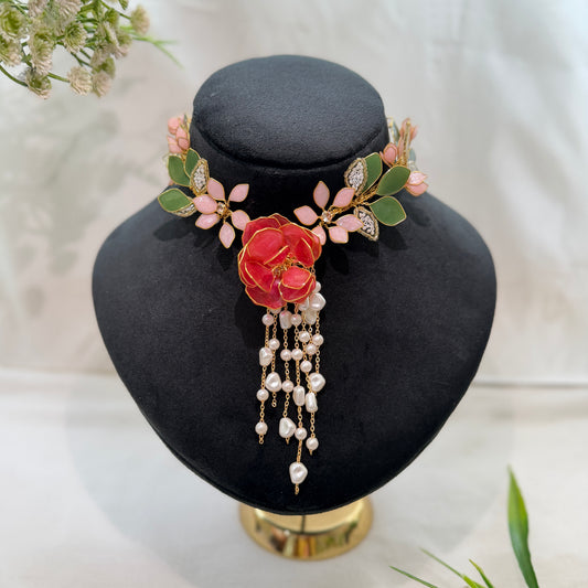 Roza Necklace & earrings