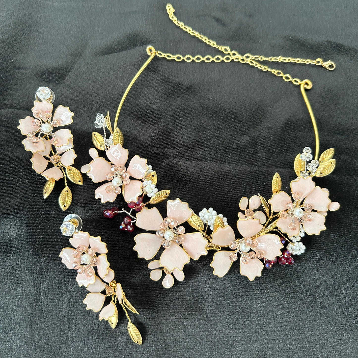 Ruby Necklace & earrings