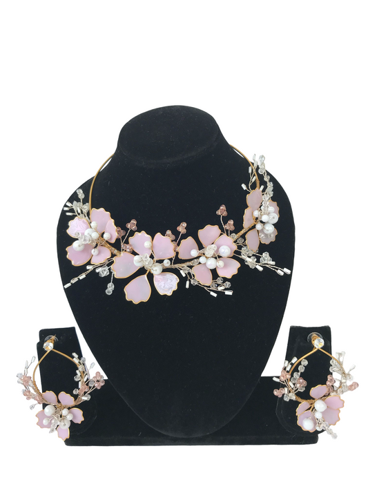 Iris Necklace & earrings