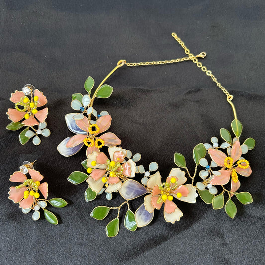 Elena Necklace & earrings