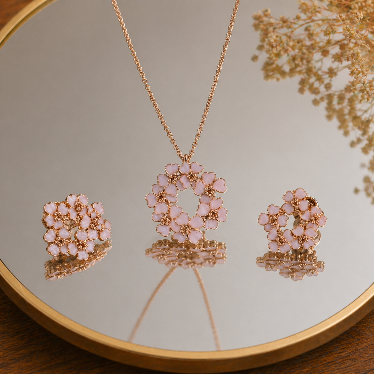 Jasmine Pendant & Stud