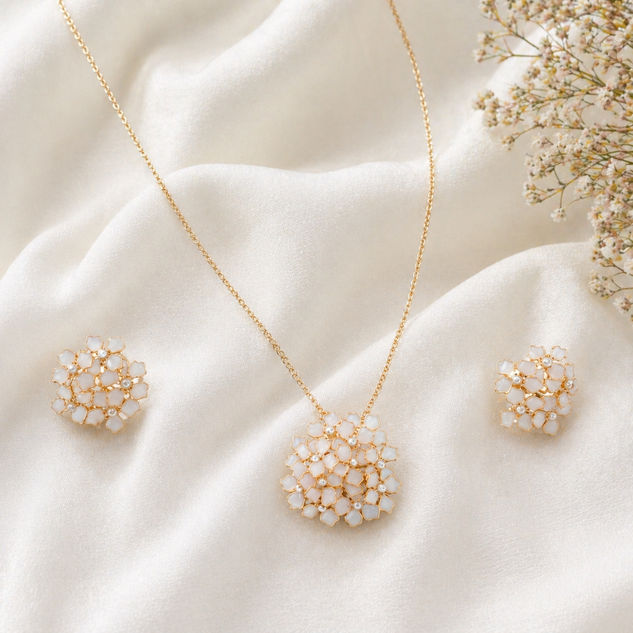 Alyssum Pendant & Stud