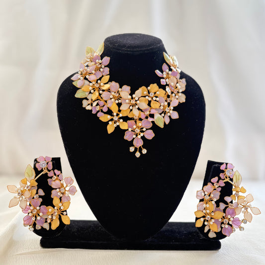 Aura Necklace & earrings