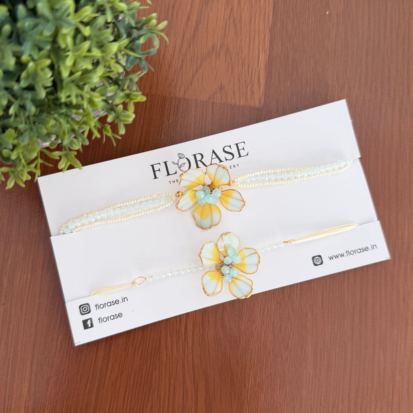 Citrine Bloom Rakhi