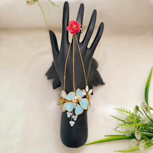 Rosaline Blue hand Harness