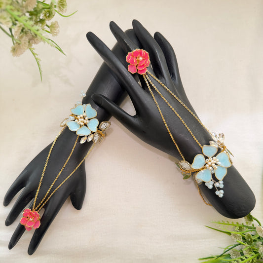 Rosaline Blue hand Harness