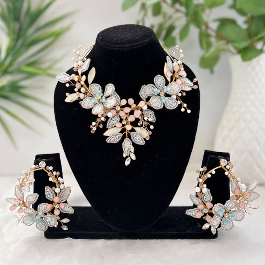Aurora Necklace & earrings