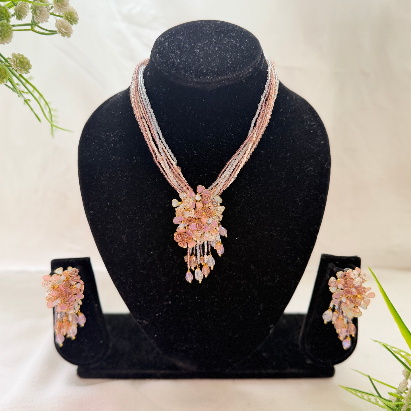Pastel Riley Necklace & earrings
