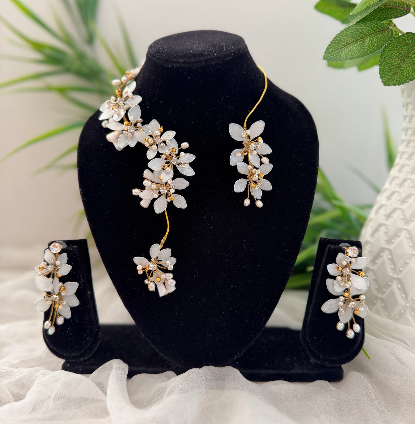 Sabrina Necklace & earrings