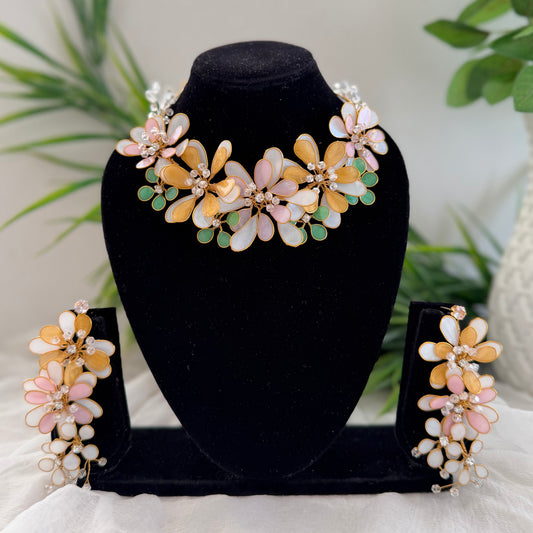 Hazel Necklace & earrings