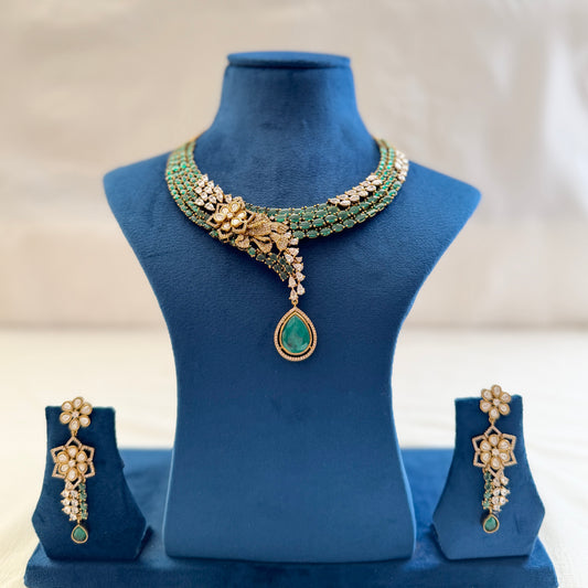 Panna Necklace & earrings