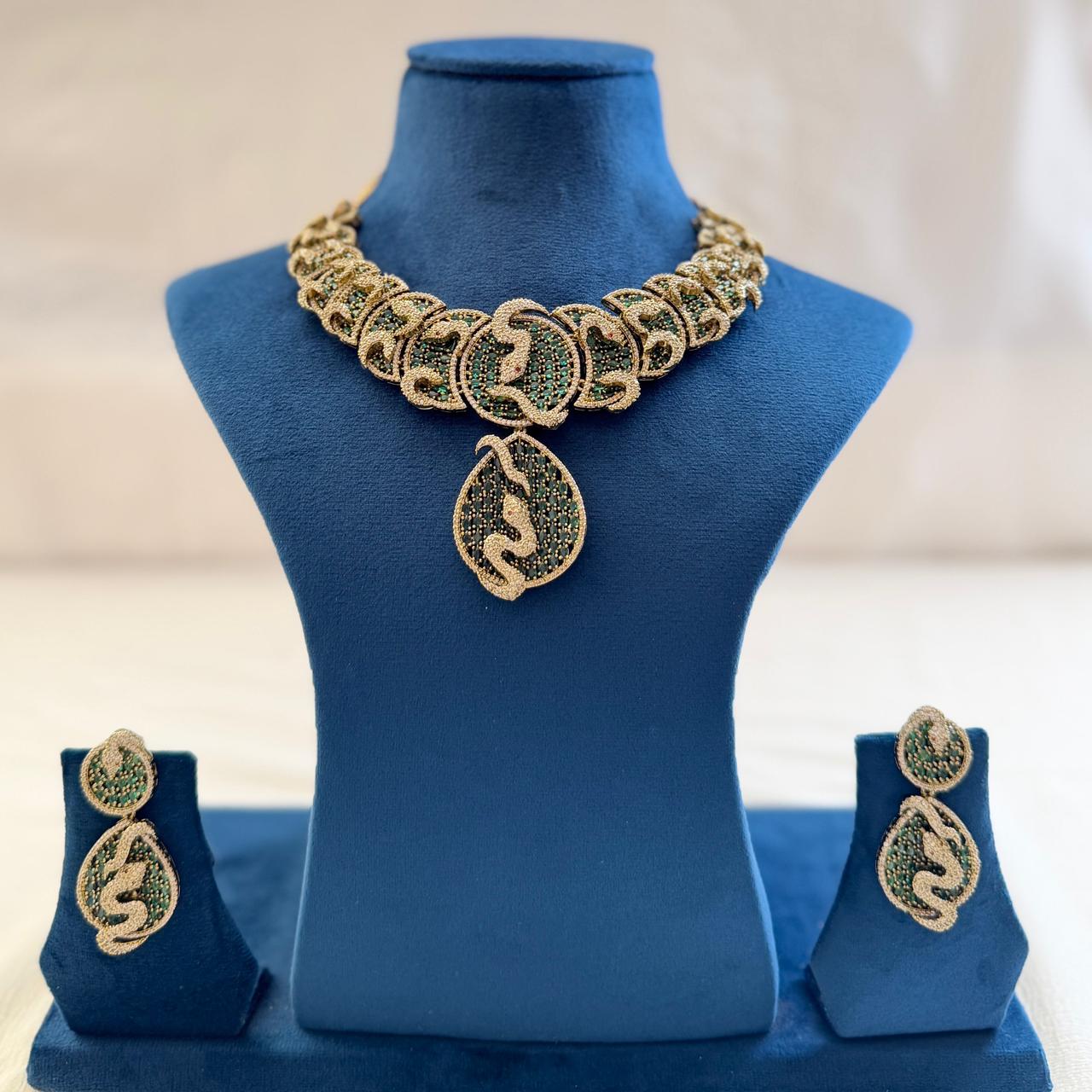 Snake Necklace & earrings
