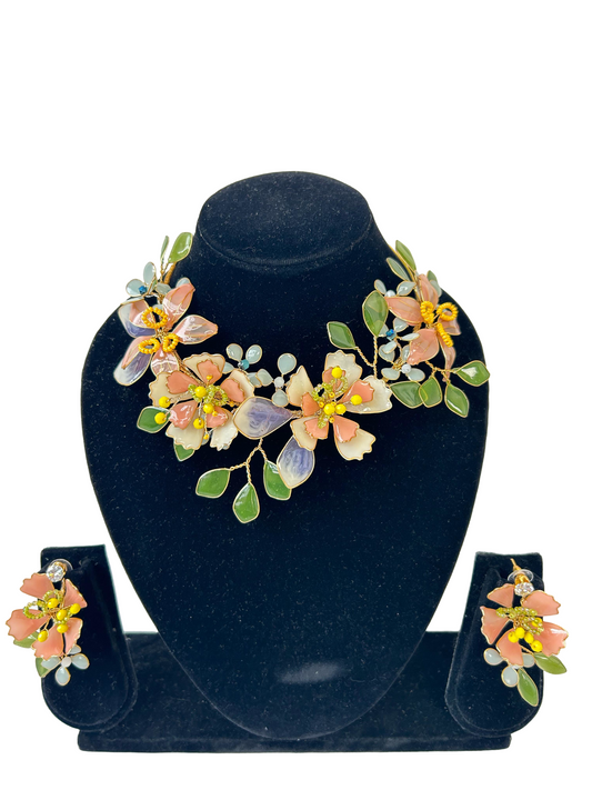 Elena Necklace & earrings