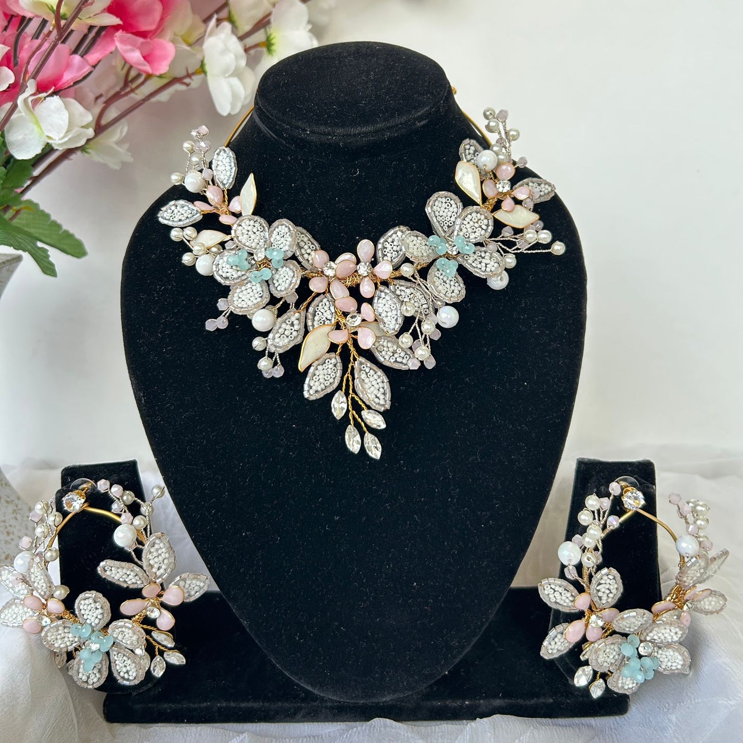 Aurora Necklace & earrings