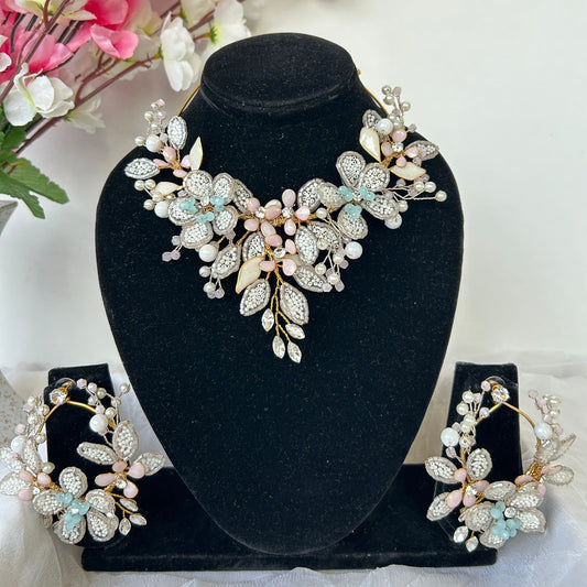 Aurora Necklace & earrings